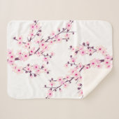 Blütenkirsche Blüten Rosa Weiß Sherpadecke (Vorderseite (Horizontal))