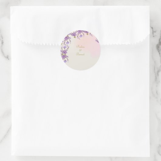 Blütenkleber Runder Aufkleber (Tasche)