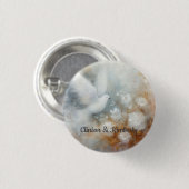 Blütenknopf Hochzeitsklopfen - Anpassbar Button (Vorne & Hinten)