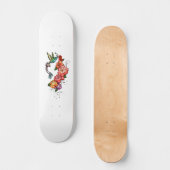 Blütenkolibri Skateboard (Vorderseite)