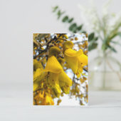 Blütenkowai Tree Postkarte (Stehend Vorderseite)