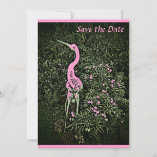 Blütenkran-Blumengarten speichern Sie die Dattelka Save The Date
