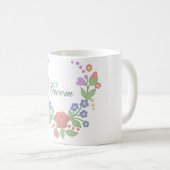 Blütenkranz Bräutigam Kaffeetasse (VorderseiteRechts)