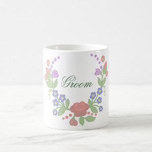 Blütenkranz Bräutigam  Kaffeetasse