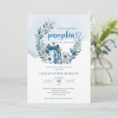 Blütenkranz-Kürbis Einladung (Stehend Vorderseite)