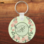 Blütenkranz persönlich schlüsselanhänger (Vorderseite)