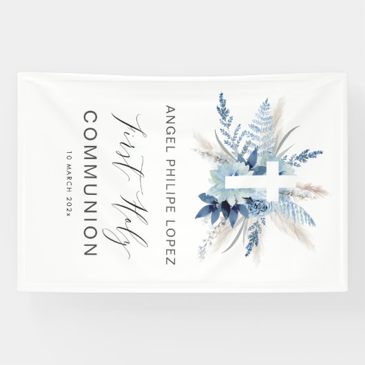 Blütenkreuz Banner (Horizontal)