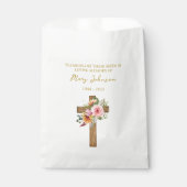 Blütenkreuz-Samenpaket Trauerfeier Geschenkbeutel Geschenktütchen (Vorderseite)