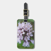 Blütenkugel mit zarten lila Blüten Gepäckanhänger (Vorderseite vertikal)