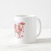 Blütenkuh, Niedliche Kuhkonstruktion Kaffeetasse (VorderseiteRechts)