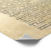 Blütenkunst der Schmetterlinge auf der Vintagen Wö Poster (Ecke)