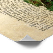 Blütenkunst der Schmetterlinge auf der Vintagen Wö Poster (Ecke)