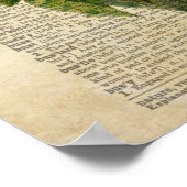 Blütenkunst der Schmetterlinge auf der Vintagen Wö Poster (Ecke)