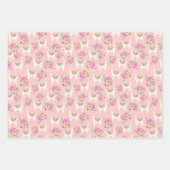 Blütenlamm Geschenkpapier Set (Vorderseite 2)