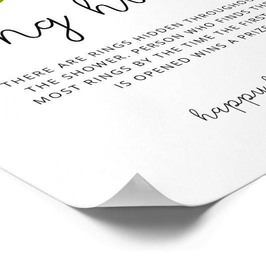 Blütenläufer-Jagd Brautparty-Poster Poster (Ecke)