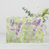 Blütenlävender Einladung (Stehend Vorderseite)