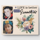 Blütenleben 2 Foto Grandkids lila Fotoplatte (Vorderseite)