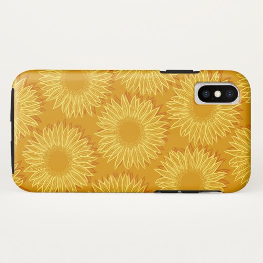 Blütenleuchte Rustikale Sonnenblumenleuchte Handge Case-Mate iPhone Hülle (Rückseite (Horizontal))