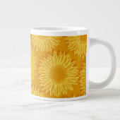 Blütenleuchte Rustikale Sonnenblumenleuchte Handge Jumbo-Tasse (Rechts)