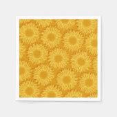 Blütenleuchte Rustikale Sonnenblumenleuchte Handge Serviette (Vorderseite)