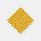 Blütenleuchte Rustikale Sonnenblumenleuchte Handge Serviette (Ecke)