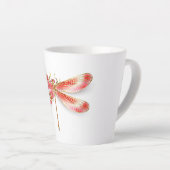 Blütenlibelle mit Schmuck Sakura Milchtasse (Rechte Ecke)
