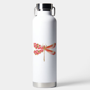 Blütenlibelle mit Schmuck Sakura Trinkflasche