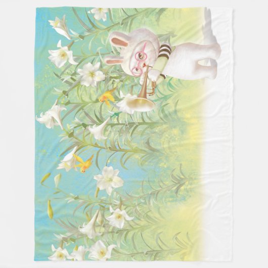 Blütenlilie Fleecedecke (Vorderseite)