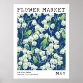 Blütenlilie im Tal Mai Geburtsmarkt Blume Poster (Vorne)