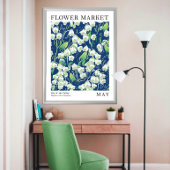 Blütenlilie im Tal Mai Geburtsmarkt Blume Poster