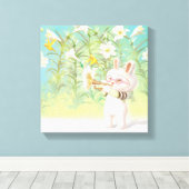 Blütenlilie Leinwanddruck (Insitu (Holzboden))