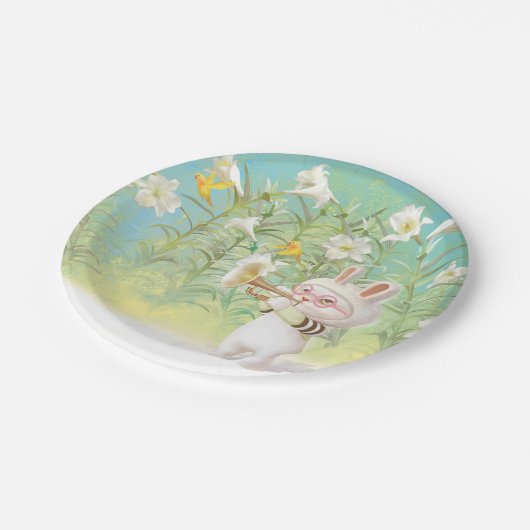 Blütenlilie Pappteller (Schrägansicht)