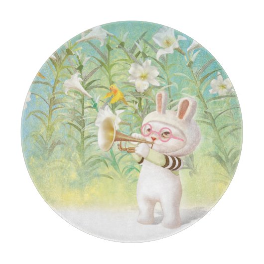 Blütenlilie Schneidebrett (Vorderseite)