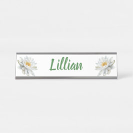 Blütenlilie Schreibtischnamensplakette