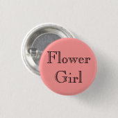 Blütenmädchen Button (Vorne & Hinten)