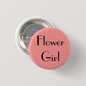 Blütenmädchen Button (Vorne & Hinten)