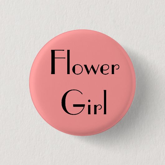 Blütenmädchen Button (Vorderseite)