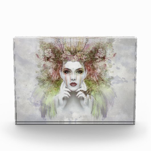 Blütenmädchen Fotoblock (Vorderseite)