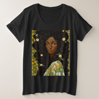 Blütenmädchen Große Größe T-Shirt