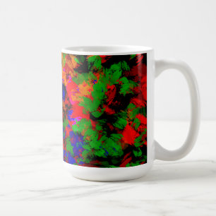 Blütenmädchen im Wald verloren - farbenfroh Abstra Kaffeetasse