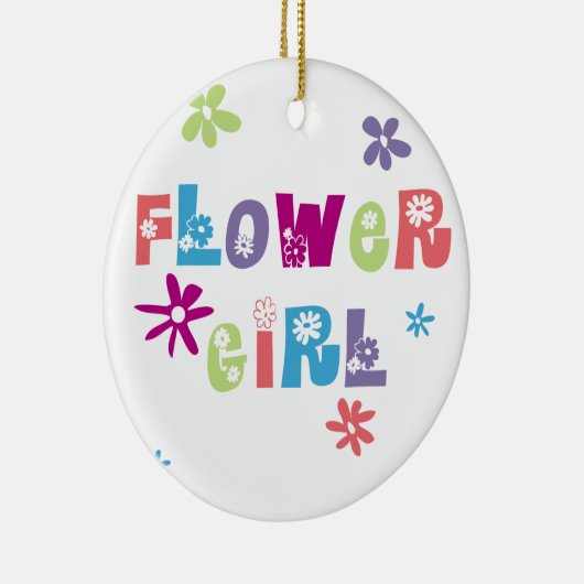 Blütenmädchen Keramik Ornament (Rechts)