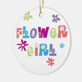 Blütenmädchen Keramik Ornament (Links)