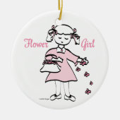 Blütenmädchen Keramik Ornament (Vorne)