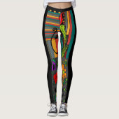 Blütenmädchen Leggings (Vorderseite)