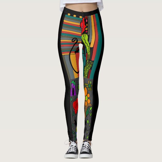 Blütenmädchen Leggings (Vorderseite)