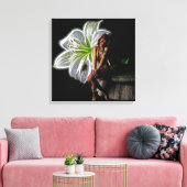 Blütenmädchen Leinwanddruck (Insitu (Wohnzimmer))