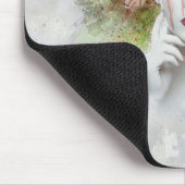 Blütenmädchen mit Schmetterling Mousepad (Ecke)