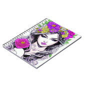 Blütenmädchen Notizblock (Linke Seite)