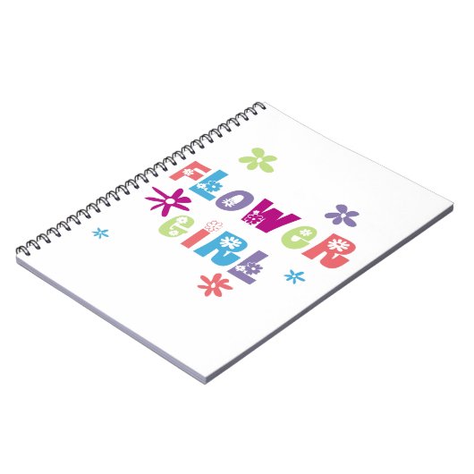 Blütenmädchen Notizblock (Linke Seite)