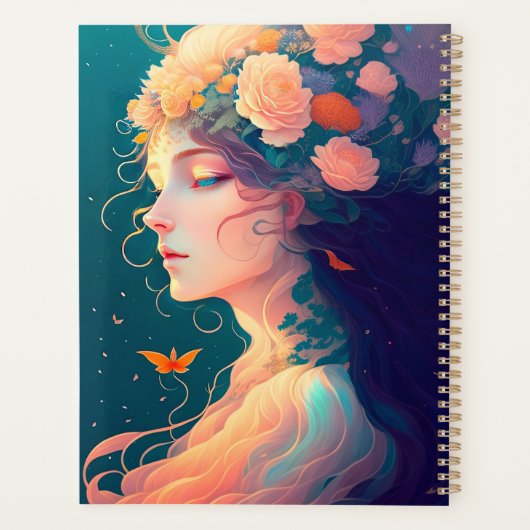 Blütenmädchen Planer (Rückseite)